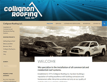 Tablet Screenshot of collignonroofing.com